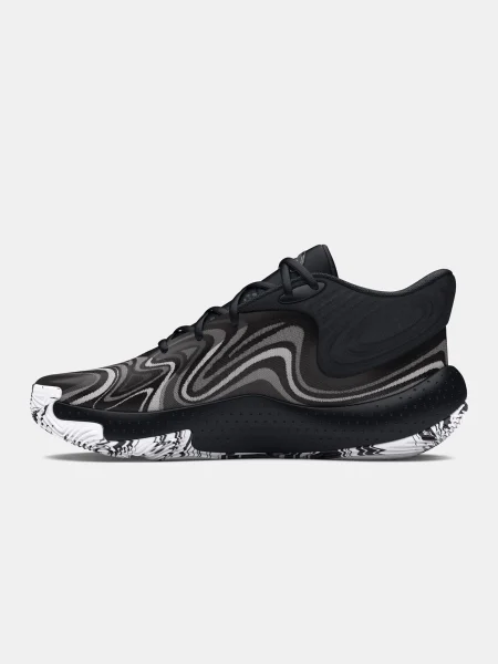 Basketbalové topánky Under Armour Spawn 6 Mid black/distant gray/mod gray čierna