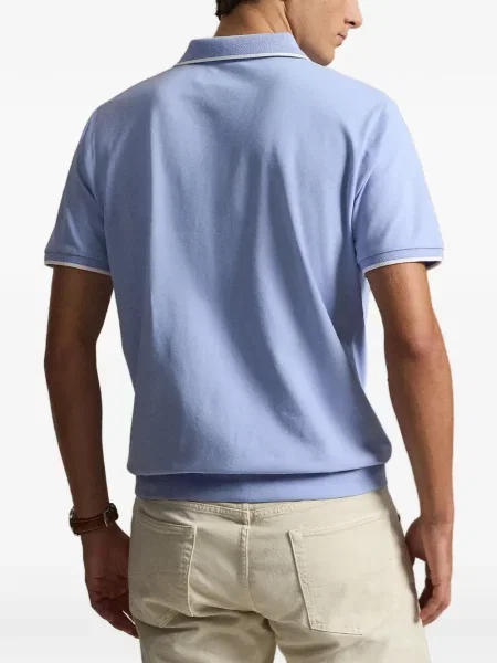 Hímzett kordbársony hosszú ing Polo Ralph Lauren lila