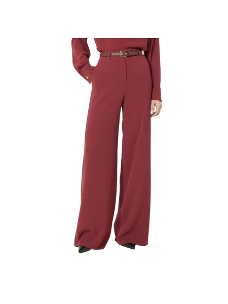 Spodnie Max Mara Studio czerwone