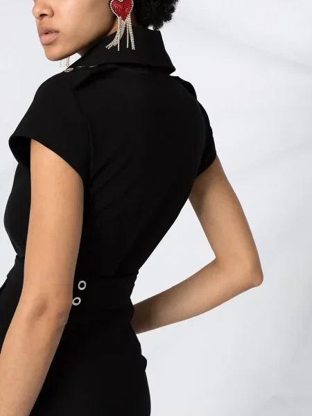 Θραύση ζωσμένος ολόσωμη φόρμα Moschino μαύρο