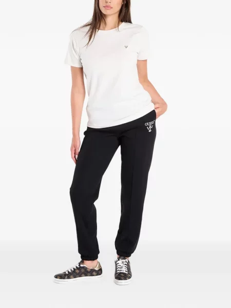 Tricou Guess cu autograf alb