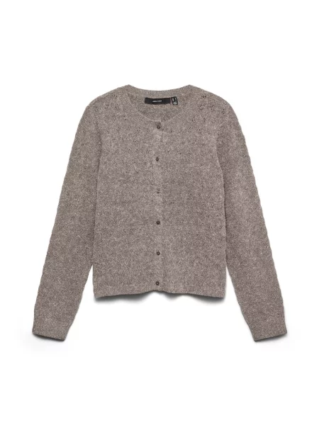 VERO MODA Geacă tricotată VMDoffy taupe gri