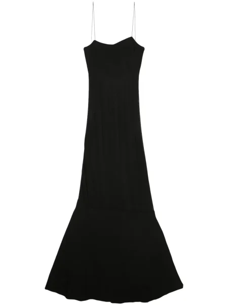 Rochie maxi Jacquemus tricotate de costum negru