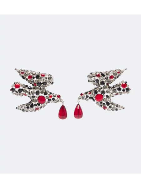 Náušnice Saint Laurent červená