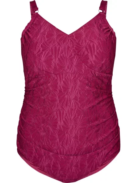 Swim by Zizzi Costum de baie întreg Smikka roșu-violet roșu