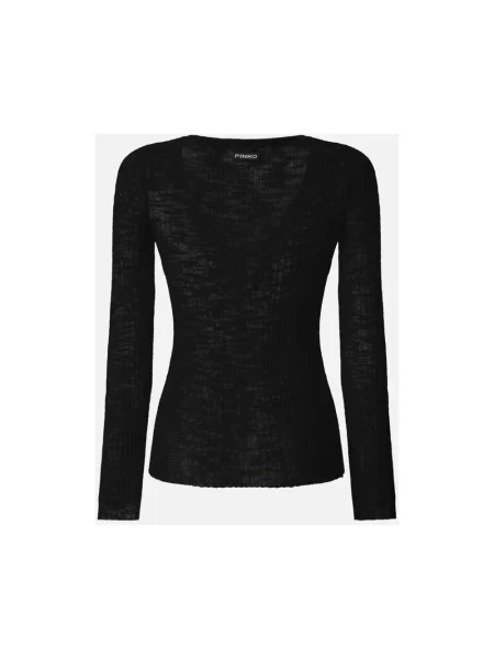 Sweter Pinko z długim rękawem czarny