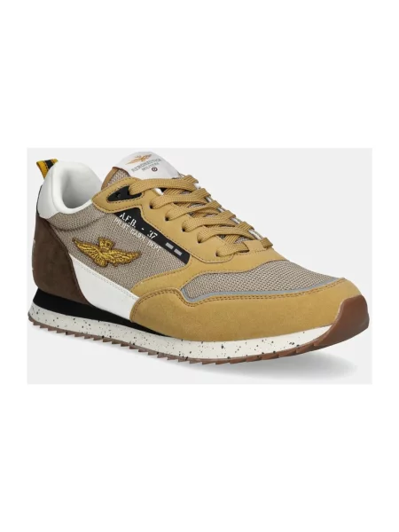 Sneakersy Aeronautica Militare skórzane