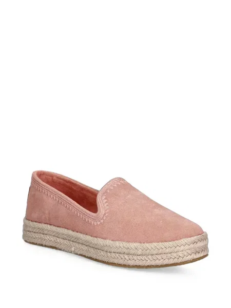 Espadrile Toms din piele de căprioară roz