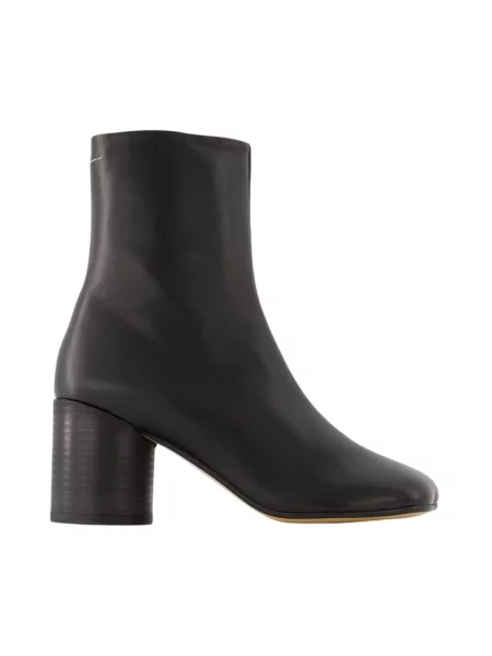 Botki Mm6 Maison Margiela skórzane czarne