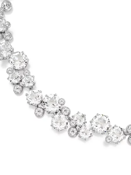 Palton Swarovski transparente argintiu