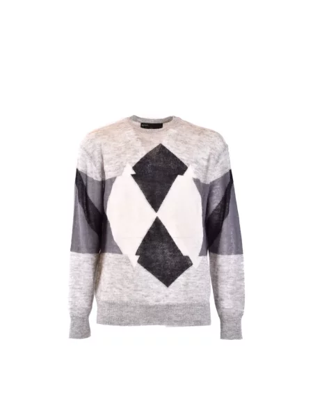Sweter Neil Barrett wełniany szary
