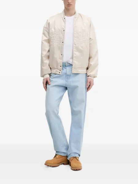 Pantaloni Adidas tricotate cu autograf alergare albastru
