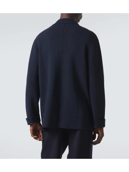Sacou God's True Cashmere din cașmir albastru