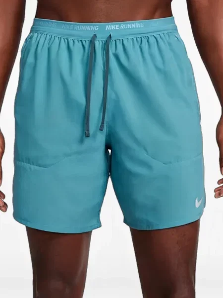 Scurt pantaloni Nike alergare din fleece albastru