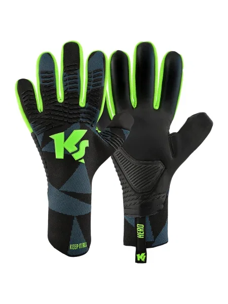 KEEPERsport Sportovní rukavice Hero NC zelená černá