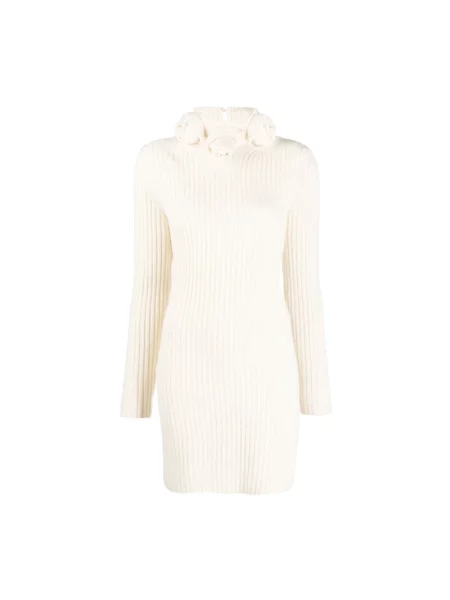 Sukienka Blumarine wełniana beżowa