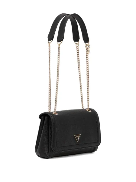 Шопинг чанта Guess с автограф черно