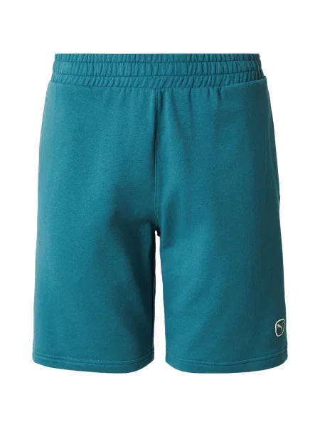 PUMA Pantaloni ESS ELEVATED petrol verde