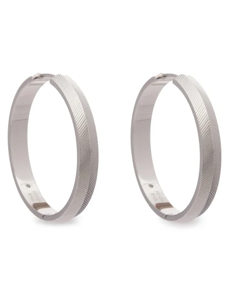 Обеци Fossil сребристо