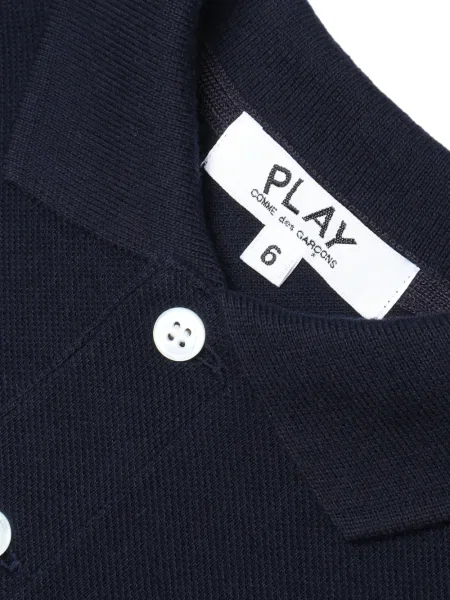 Koszulka polo dziecięca Comme Des Garcons Play niebieska