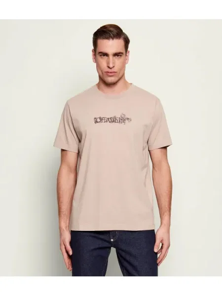 OFF-WHITE Tricou HERALDIC TRESHOLD ARROWS alb