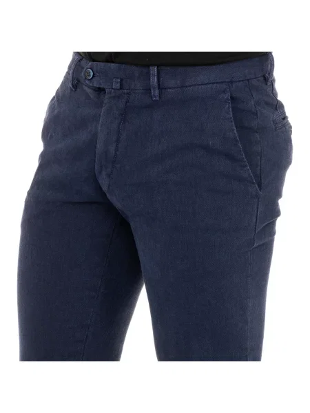 Pantaloni La Martina albastru