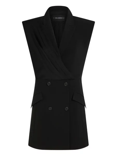 Krótka sukienka mini Karl Lagerfeld garniturowa czarna