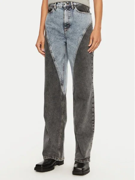 ROTATE Blugi Betty Straight Fit albastru