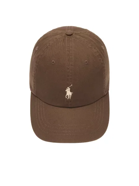 Polo Ralph Lauren czapka z daszkiem z aplikacją brązowy