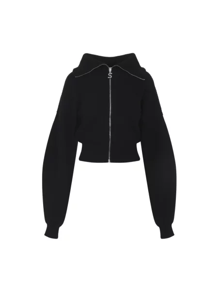 Sweter Sportmax elegancki wełniany czarny