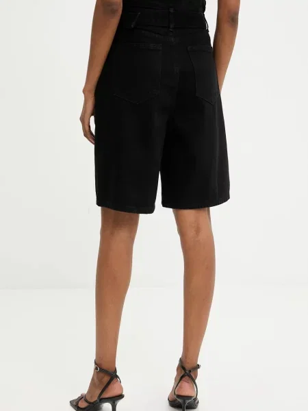 Džínové šortky Answear Lab high waist černá