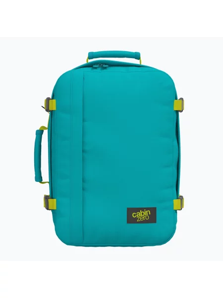 CabinZero Classic 36 l aqua lagúna túra hátizsák. Méret: 36 l kék