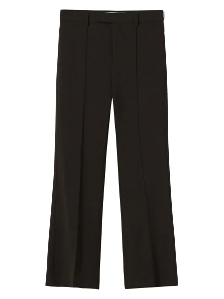 Bershka Hlače na rob črna