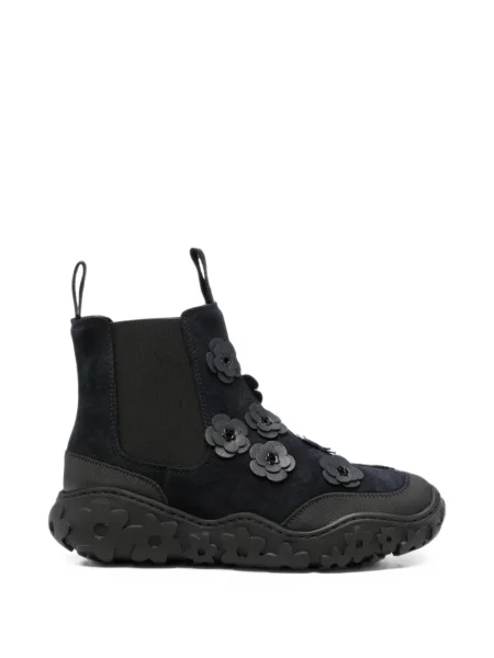 Botine Cecilie Bahnsen cu model floral cu aplicații albastru