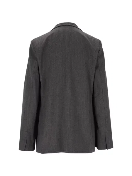 Sacou Dusan cu model herringbone gri
