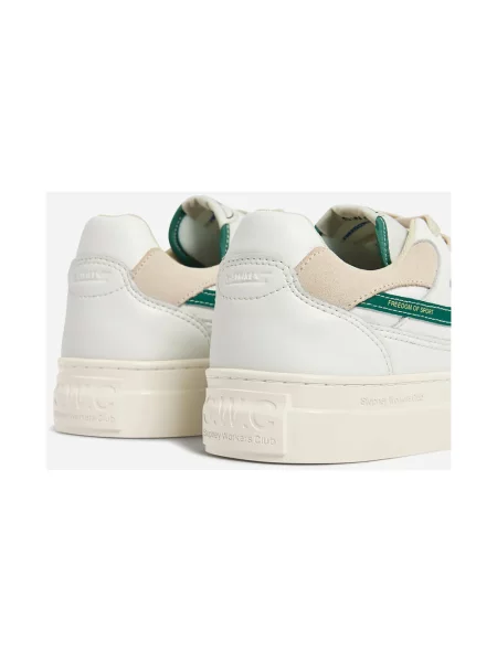 Sneakersy S.w.c Stepney Workers Club z perełkami skórzane białe