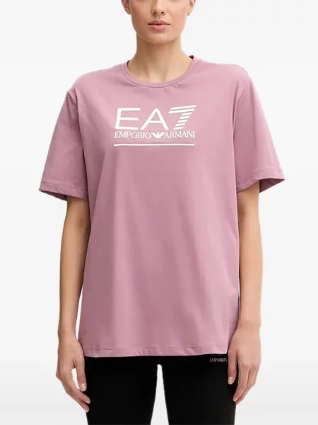 Tricou grafic Ea7 Emporio Armani cu imagine roz