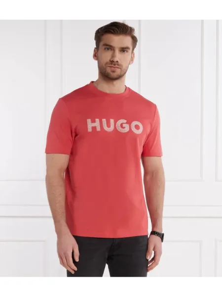 HUGO Tricou Drochet roșu