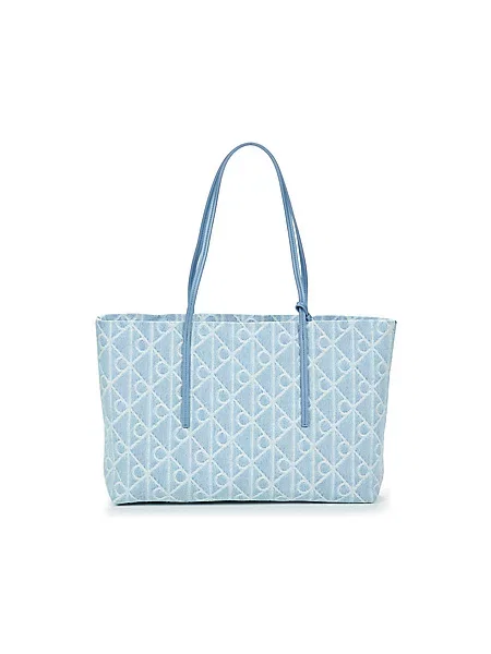 Calvin Klein Nakupovalna torba moder denim / svetlo modra