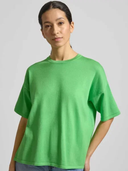 Koszulka o kroju relaxed fit z Mieszanka Model LULS' Ichi zielona