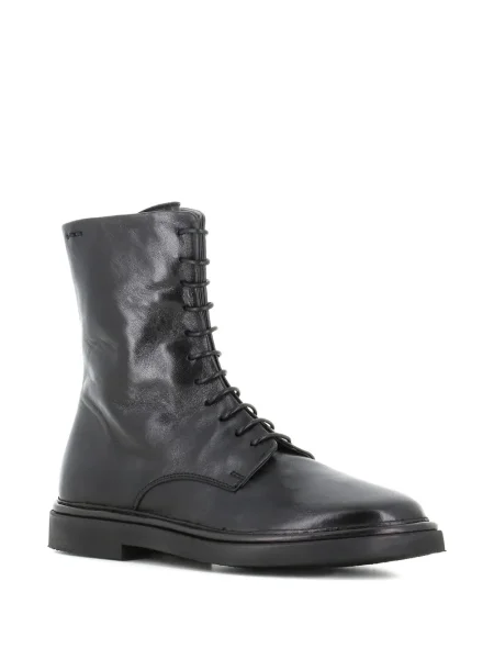 Botine Alexander Hotto cu șireturi din dantelă negru