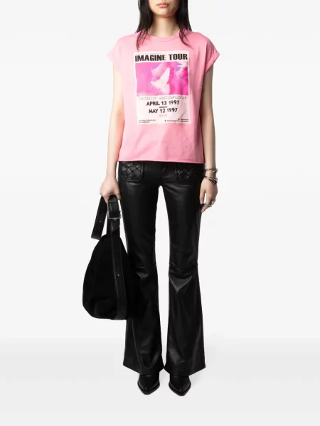 Marškinėliai Zadig&voltaire rožinė