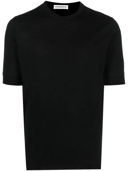 Tricou Goes Botanical din lână merinos negru