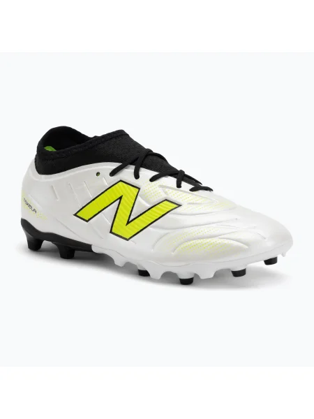 Ghete de fotbal pentru copii New Balance Tekela Team Low JR FG albe