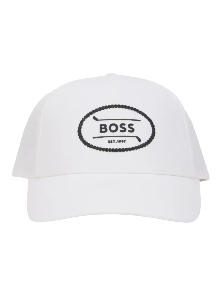 Czapka z daszkiem Boss do golfa biała