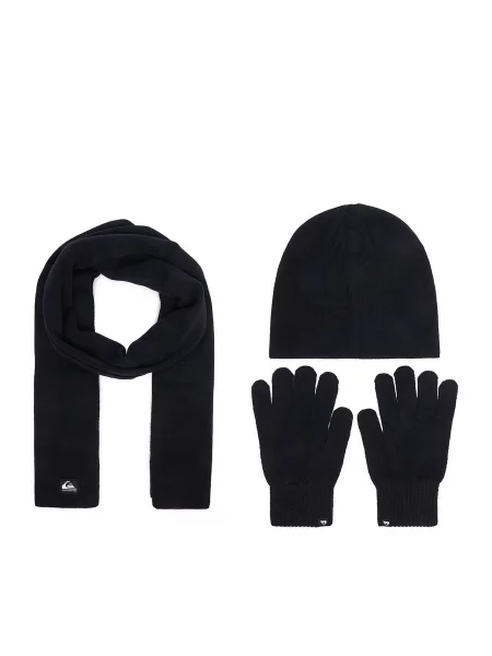 Quiksilver Set căciulă fular și mănuși Bleumarin