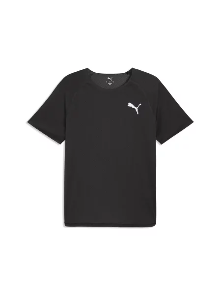PUMA Tricou funcțional Lightspeed / alb negru