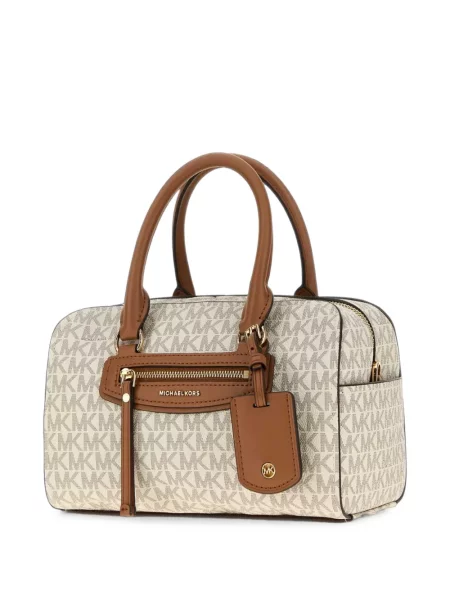 Geanta crossbody Michael Michael Kors din piele cu autograf maro