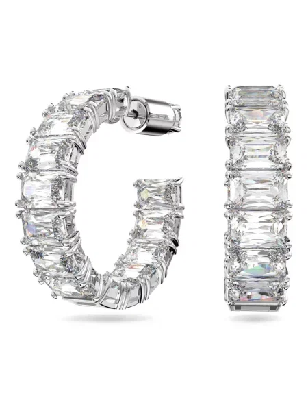 Swarovski kolczyki szare