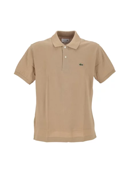 Koszulka polo Lacoste klasyczna z krótkim rękawem beżowa